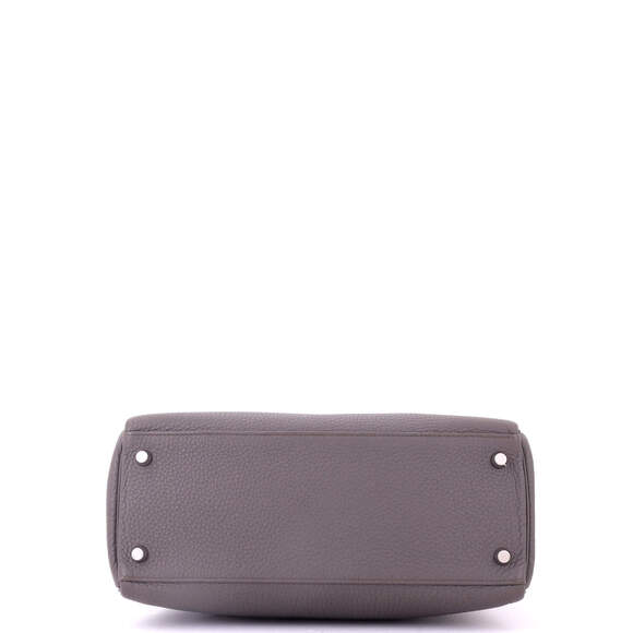 Hermes Kelly 28 Grey Clemence with Palladium Hardware - Picture 4 of 6